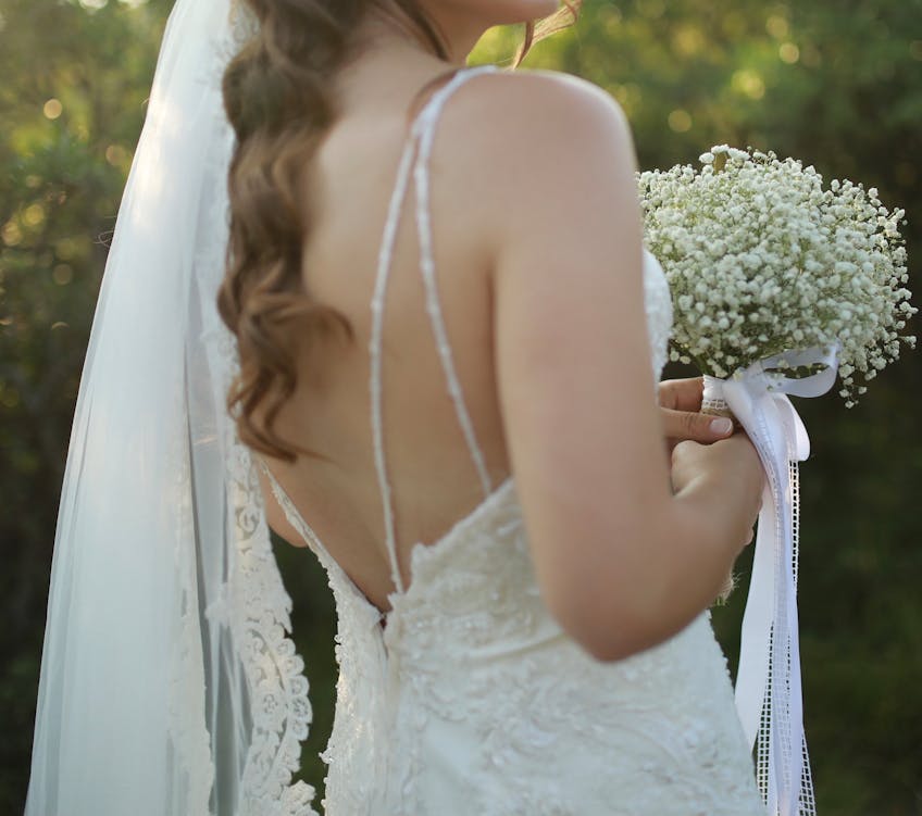 Bukiet ślubny z gips&oacute;wki