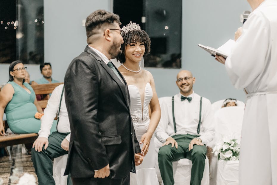 Para na ślubnym kobiercu