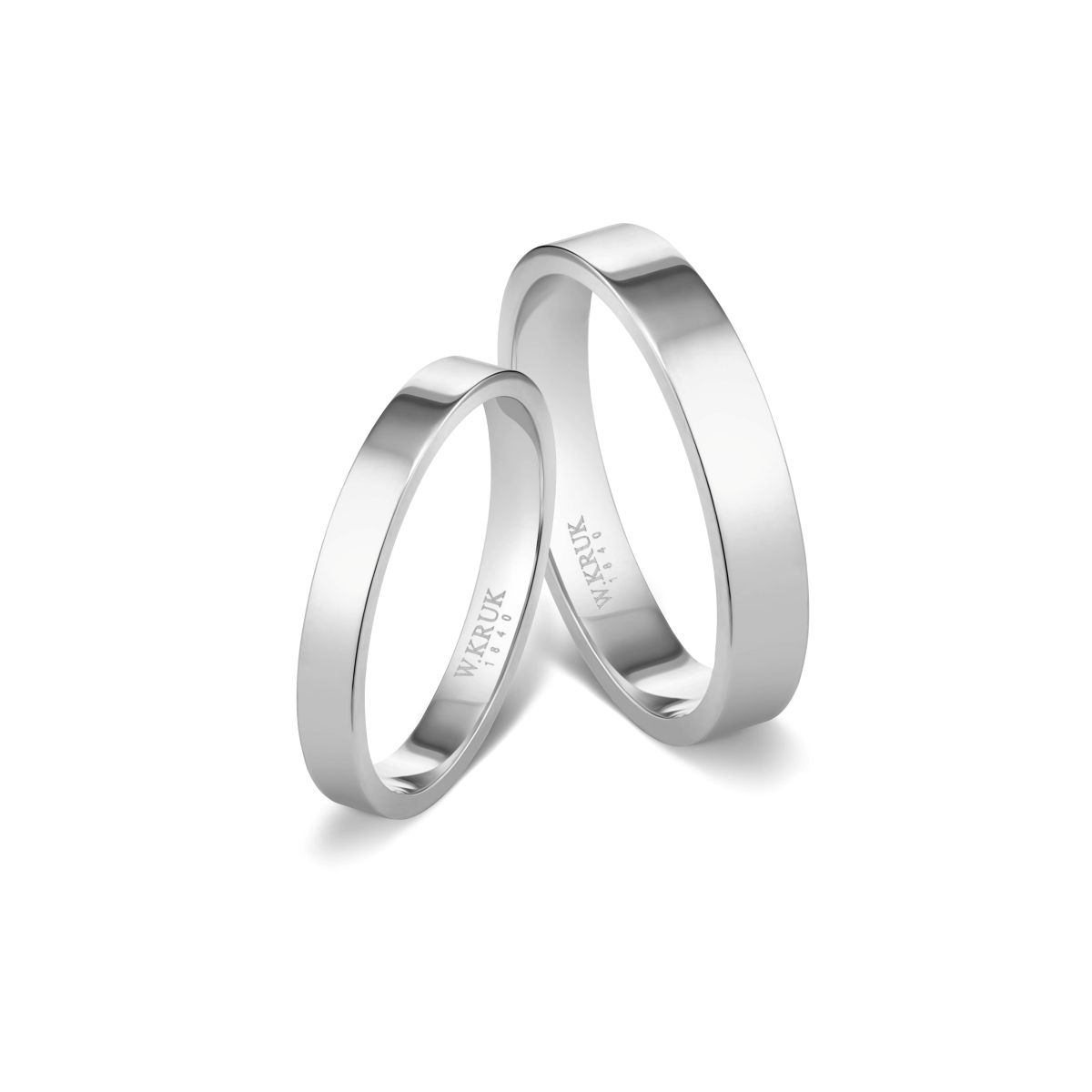 Obrączki z białego złota